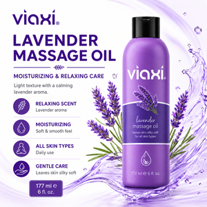 Aceite de Masaje Corporal Nutritivo y Suavizante con Vitamina E y Aroma a Lavanda Viaxi, 177 ml, para Spa, Salón, Cuidado Personal, Todo Tipo de Piel - Product Image 5