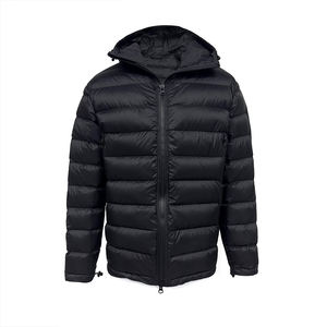 Chaquetas de Invierno para Hombre de Diseñador, Chaqueta Acolchada Negra Impermeable y Suave Personalizada con Capucha y Logotipo Frontal - Venta al por Mayor, Envío DDP - Product Image 1