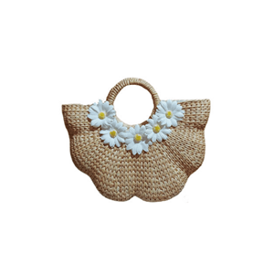 Bolsa de jacinto de agua, cañas firmemente tejidas con forro de lona y correa de cuerda para compras y recados diarios, hechas a mano en Vietnam - Product Image 4