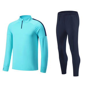 Survêtement de sport pour homme en coton 100% de haute qualité, coupe ajustée, deux pièces, survêtement noir personnalisé pour homme, hiver 2026 - Product Image 3