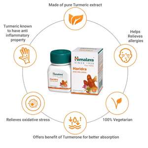 Himalaya Haridra Comprimés Supplément de bien-être à base de plantes pures Exportation de produits de santé naturels Inde - Product Image 3