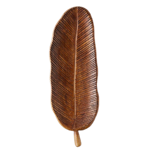 Plato para servir comida de madera de Mango curvo ecológico 100%, mesa de diseño clásico único para utensilios de cocina de boda, uso de vajilla - Product Image 3