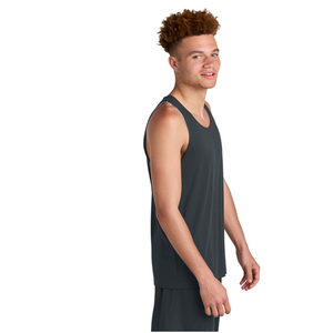 Sport-Tek Hombres Competidor Racerback Tank Tops Singlet Sólido Absorbe la humedad Gym Fitness Stringer Top PosiCharge Technology - Product Image 5