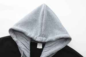 Sweat à capuche d'hiver Style coréen Oversize Contrast Color Hooded Jacket Trendy Waffle Colorblock Zip Outwear Loose Fit Men Women Hoodie - Product Image 6