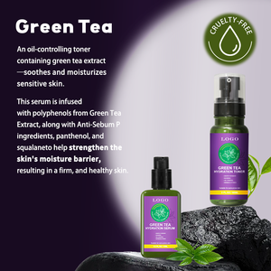 GUOCUI BIO <span class=keywords><strong>TECH</strong></span> Fabricante OEM/ODM, Set de Cuidado de la Piel de 4 Piezas con Té Verde Antioxidante, Reparación Suave del Acné, Control de Grasa y Reducción de Poros - Product Image 4