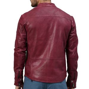Chaqueta de Cuero Genuino para Hombre, Piel de Oveja Negra, Nueva Moda, Chaqueta de Cuero para Motocicleta 2026 - Product Image 5
