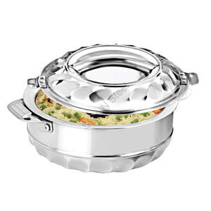 Cazuela Premium de acero inoxidable con mango de alambre en un diseño elegante y clásico - Product Image 1