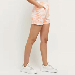 High Waist Women's Tie Dye Shorts Casual Elastic Waist Summer Beach Wear Shorts with Pockets Breathable Wholesale Lounge Shorts - Product Image 2