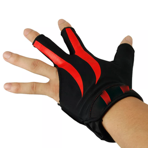 Guante deportivo profesional de 3 dedos para taco de billar, guante de billar para mano izquierda - Product Image 2