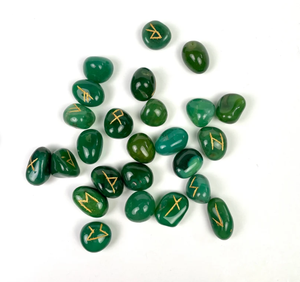 หินมีค่ากึ่งมีค่าชุดหินโมราสีเขียวหินเรกิคริสตัลบำบัด - Product Image 5