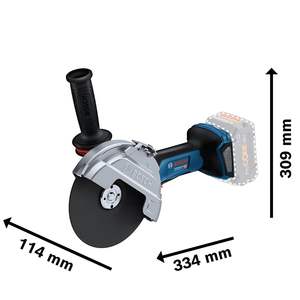 Meuleuse d'angle sans fil BITURBO GWS 18V-180 P avec disque de 180 mm, profondeur de coupe de 230 mm, interrupteur de protection, 2 disques de coupe inclus - Product Image 5