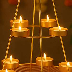 Candelabro de Cristal Metálico con Diseño Clásico y Simple que Realza la Decoración Festiva y Agrega un Brillo Radiante a Cualquier Ambiente - Product Image 3