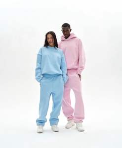 Sweat à capuche lourd avec imprimé graphique vintage surdimensionné Style Streetwear grande taille saison d'automne coton lourd - Product Image 2