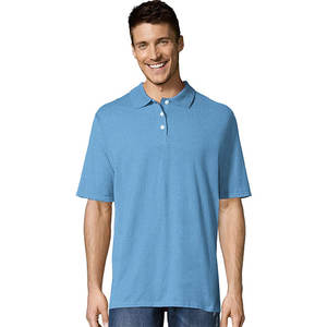 Polo de color granate para hombre, hecho de poliéster, algodón, manga corta, cuello vuelto, polos para hombre adulto - Product Image 2