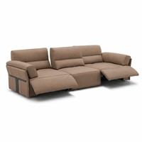 Canapé inclinable électrique 2-3 places en tissu de haute qualité, ensemble de salon moderne, mobilier fonctionnel inclinable électriquement