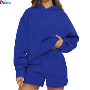 ชุดเซ็ตเสื้อฮู้ดแฟชั่นผู้หญิงพิมพ์ลายโลโก้ตามสั่ง 2 ชิ้น ชุดเซ็ตพิมพ์ลายดิจิทัล 2 ชิ้น ชุดออกกำลังกายสำหรับฤดูใบไม้ร่วง รับผลิตตามแบบ - Product Image 1