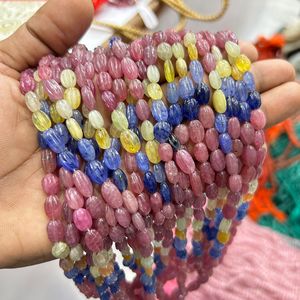 Cuentas múltiples/Cuentas facetadas de zafiro amarillo zafiro azul rubí/8 pulgadas 20 piezas aprox. - Product Image 6