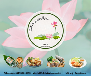 Formes carrées en papier de riz séché vietnamien 6 options de saveur insipide pour les enfants adultes boîte Contact + 84971629648 Ms. Lona - Product Image 3