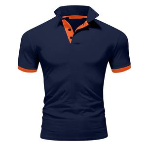 Polo de diseño éxito de ventas logotipo personalizado poliéster color sólido uniforme Polo de golf para hombre - Product Image 6