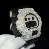 Montre Homme Ultime en Acier Inoxydable avec Diamant Moissanite, Mouvement Quartz, Cadran en Verre, Construction Robuste et Élégante, Style Moderne et Antique
