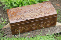 Console en bois massif naturel sculpté rustique de haute qualité Tradebyd, meuble artisanal personnalisable DIY, style ferme moderne pour la maison