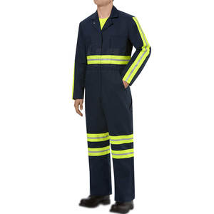 Overol de Poliéster de Alta Visibilidad y Calidad, Traje de Trabajo de Seguridad Reflectante para la Construcción Industrial para Hombre - Product Image 2