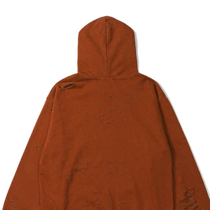 2025 mejor personalizado 100% algodón pesado lavado ácido Vintage francés Terry desgastado Sun Faded Hoodie para hombre servicio OEM - Product Image 5