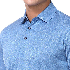 Design personnalisé pour hommes Polo Slim Fit Front 1/4 Zip Golf Sportswear Polo de golf 100% coton Tissu T-shirt pour hommes - Product Image 4