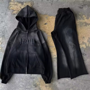 Trajes Deportivos con Lavado Ácido de Diseño Personalizado, Marca Privada, Trajes Deportivos con Lavado Ácido para Exteriores. - Product Image 1