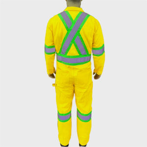 Combinaison de sécurité, combinaison de travail, combinaison de sécurité avec bande réfléchissante, vêtements réfléchissants, logo personnalisé, tendance, sécurité industrielle - Product Image 2