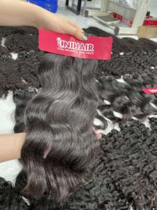 ผมมนุษย์หยักศกธรรมชาติผมมนุษย์แบบไม่ผ่านการทำหนังกำพร้าไม่ผ่านกระบวนการ1มัดจากผู้จำหน่ายในเวียดนาม - Product Image 6