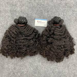 Nouveau Design Machine Trame Vapeur Fuzz Curl Vietnamien Remy Extensions de Cheveux Haute Qualité Prêt à Expédier - Product Image 4