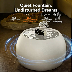 Özel Logolu Çevre Dostu Elektrikli Otomatik Su Filtreli Kedi ve Köpek Mama Kapları ve Su Sebili (Seramik) - Product Image 4