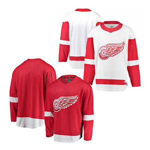 Camiseta de Hockey sobre Hielo de Detroit al por Mayor, Barata, de Alta Calidad, Más Vendida, de Todos los Equipos Americanos, Nueva, Cosida y Estampada - Product Image 1