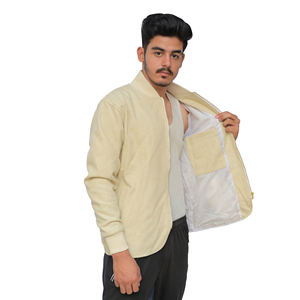 Customize Best Quality <b>Men's</b> Long Thin Stand Collar Lightweight Casual Winter Windbreaker <b>Zip</b>-Up Bomber <b>Jacket</b> with Pocket - Product Image 3