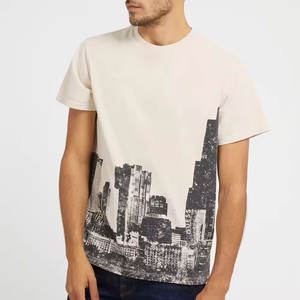 Camisetas para Hombre, Nueva Colección 2025, Impresión Serigráfica Frontal, 100% Algodón, Antiarrugas, Transpirable, MOQ Bajo, Mejor Precio en Línea - Product Image 1