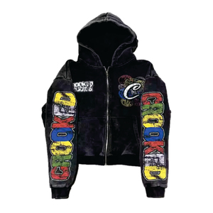 Pull à capuche sans Stingless de haute qualité en polaire épaisse surdimensionné en vrac personnalisé 350gsm sweat à capuche court grande taille sweats à capuche pour hommes - Product Image 4