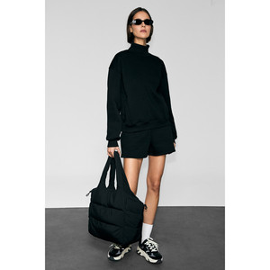 Urban Beat EFSEY Short à double poche pour femme, doublé en polaire, en tissu doux avec détails imprimés - Product Image 4