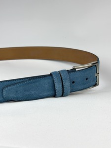 Elegante cinturón de cuero genuino para hombres Jeans y pantalones Cinturón de cuero de vaca de lujo con hebilla de latón macizo de HAND MADE CRAFT - Product Image 6