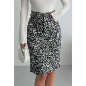 Falda Midi de Mezclilla Tipo Lápiz - Product Image 4