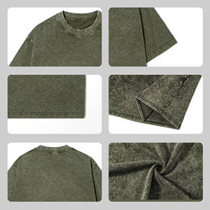 Camiseta de Manga Corta Holgada con Estampado Vintage para Hombre, de Alta Calidad, 100% Algodón, Informal, Talla Grande, Venta al Por Mayor 2026 - Product Image 2