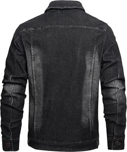 High-Quality Fashion Winter <b>Jackets</b> for <b>Men</b> - Windbreaker, Streetwear, Ripped Vintage Jean <b>Jacket</b>, Distressed Slim Denim <b>Jackets</b> - Product Image 2
