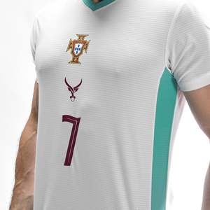 Camiseta Extra Grande de Cuello en V de Algodón y Bambú Hercules Heavyweight - Product Image 6