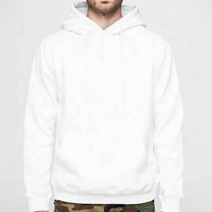 Sudaderas con capucha de algodón 100% de alta calidad personalizadas al por mayor, ropa de calle con logotipo personalizado, sudaderas con capucha sencillas de color blanco para hombres - Product Image 6