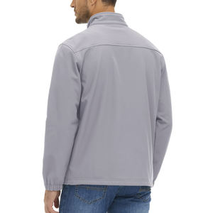 Chaqueta Cortavientos Informal de Senderismo con Logotipo de Patrón de Fabricación, Color Sólido, Mangas Completas para Hombre, Chaqueta Softshell para Hombre - Product Image 2