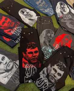 SDL vitrine hommes Puffer haute qualité noir coton éponge français SKYDALIMIT SDL strass pull 480 gsm à capuche pour hommes - Product Image 3