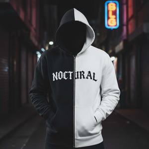 เสื้อฮู้ดสตรีทแวร์ผู้ชายแบบซิปเต็มตัว ผ้าฝ้าย 100% สำหรับฤดูหนาว สไตล์โกธิค พิมพ์ลายตัวอักษร ผ้าฟลีซหนานุ่ม ทรงปกติ - Product Image 6