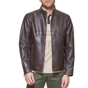 Veste en cuir à col montant pour homme de la meilleure qualité, couleur attrayante, style tendance High Street, hiver, nouveauté avec service OEM - Product Image 1