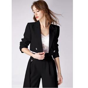 Vietnam antiarrugas Oem Service media manga ganchillo aguja detección elegante estilo mujer Blazer - Product Image 1