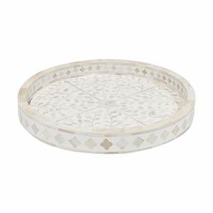 Utensilios de cocina hechos a mano con incrustaciones de hueso antiguo moderno, técnica pulida, bandeja decorativa para comida de desayuno para uso doméstico, artesanías naturales - Product Image 5